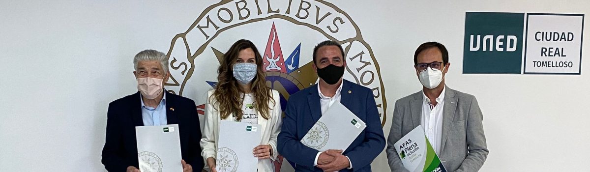 UN CONVENIO ENTRE LA UNED DE CIUDAD REAL Y AFAS FOMENTARÁ LA INTEGRACIÓN DE LAS PERSONAS CON DISCAPACIDAD