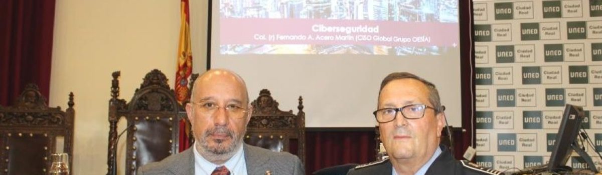 EL CORONEL FERNANDO ACERO MARTÍN HA HABLADO EN LA UNED SOBRE CIBERSEGURIDAD  Y ATAQUES CIBERNÉTICOS