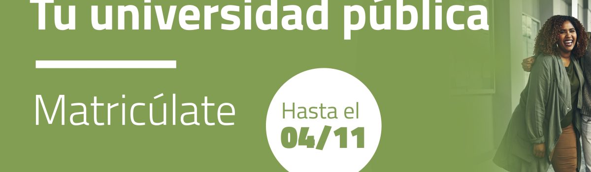 LA UNED AMPLÍA EL PLAZO DE MATRÍCULA HASTA EL 4 DE NOVIEMBRE
