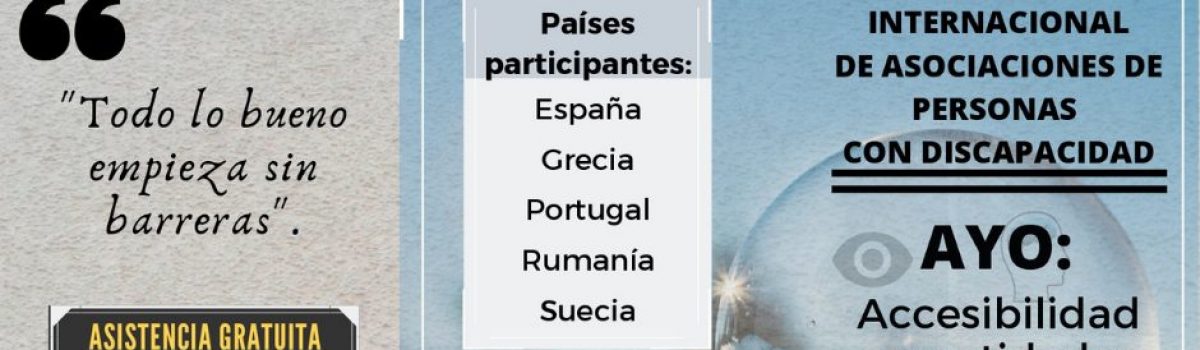 EL CONGRESO “AYO: ACCESIBILIDAD EN ENTIDADES CON PARTICIPACIÓN JUVENIL”, QUE SE VA A CELEBRAR EN LA UNED DE VALDEPEÑAS, REÚNE PONENTES DE VARIOS PAÍSES EUROPEOS