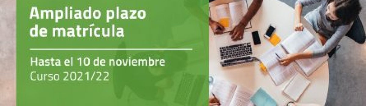 LA UNED AMPLÍA EL PLAZO DE MATRÍCULA HASTA EL 10 DE NOVIEMBRE